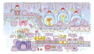 韩国推出圣诞主题百变怪宝可梦卡牌周边