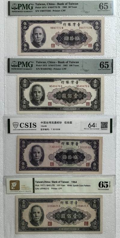 横一版新台币纸币