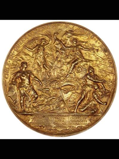 1884年南美太平洋战争纪念铜章