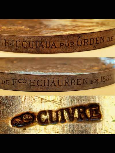 1884年南美太平洋战争纪念铜章