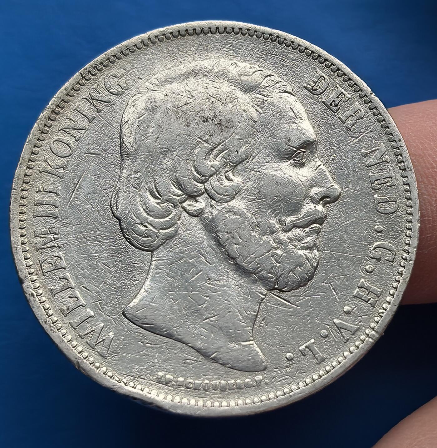 荷兰王国1872 年 2.5 盾银币