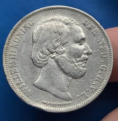 荷兰王国1872 年 2.5 盾银币