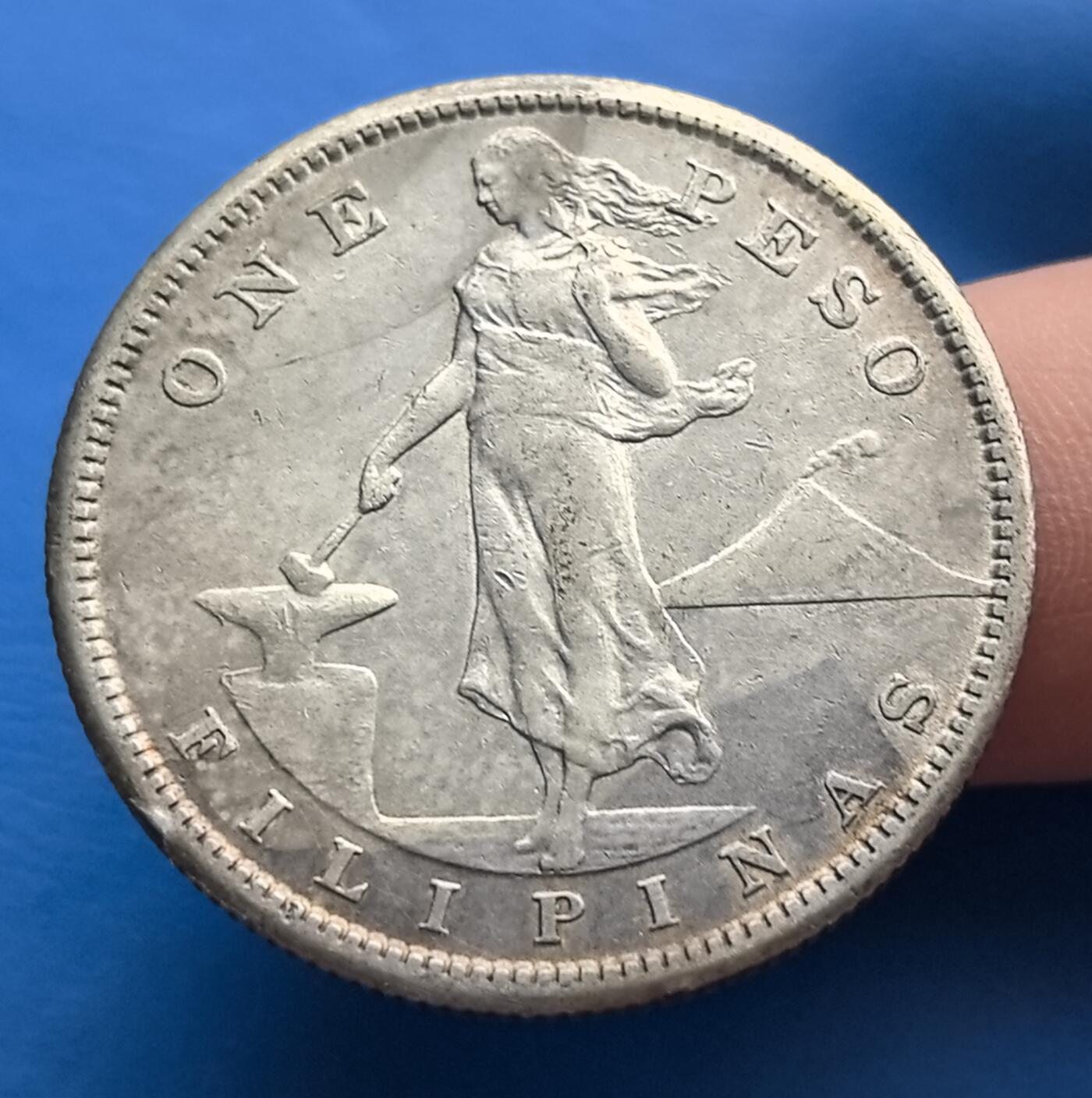 美属菲律宾1908 年1 比索银币