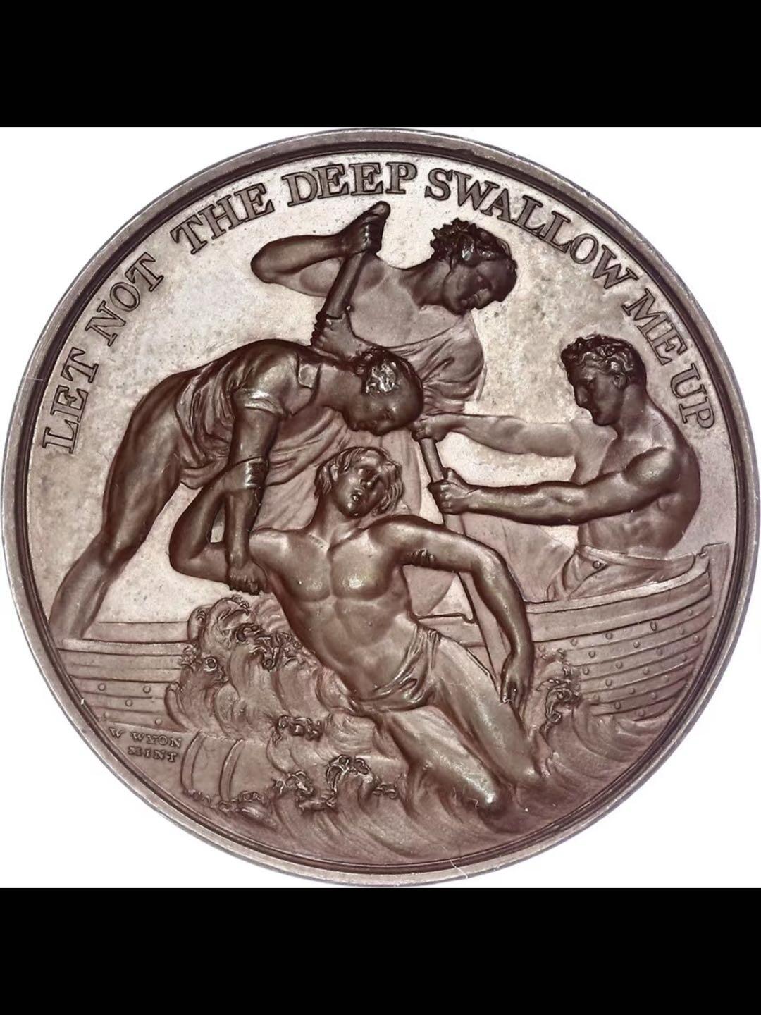 《拯救》1824年英国海上救护协会纪念铜章