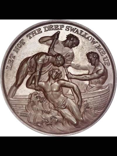 《拯救》1824年英国海上救护协会纪念铜章