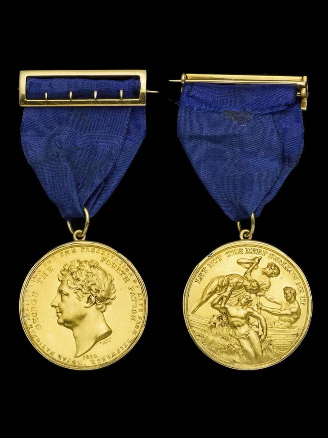 《拯救》1824年英国海上救护协会纪念铜章