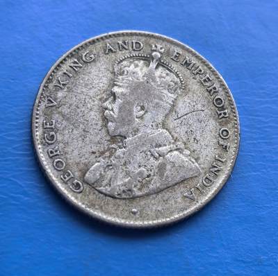 英属锡兰1919 年（今斯里兰卡）50 分银币