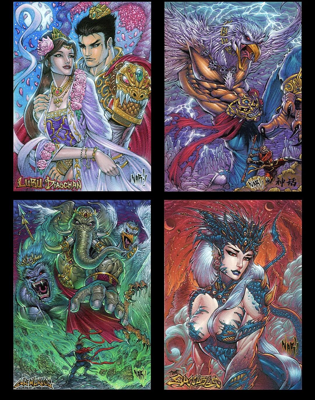 《暴力美学》Nar原创手绘—美式风格东方文化系列收藏卡