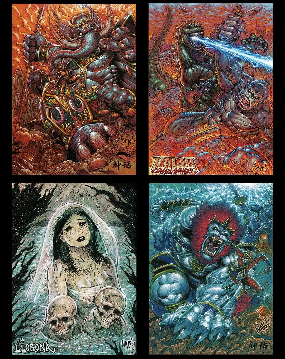 《暴力美学》Nar原创手绘—美式风格东方文化系列收藏卡