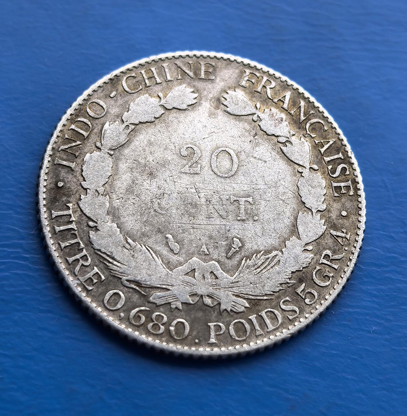 法属印度支那1923 年 20 分银币