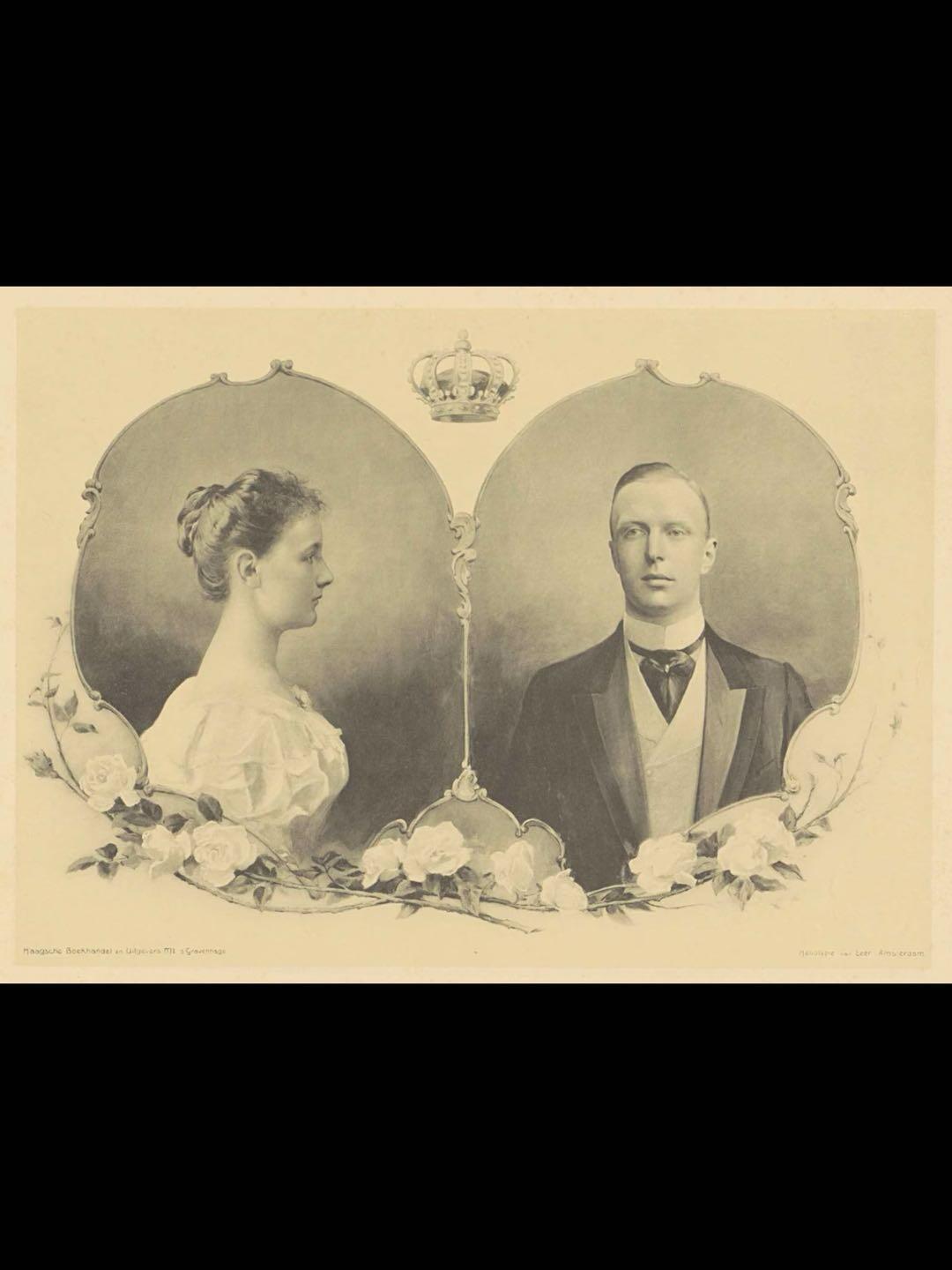 1901年荷兰女王威廉明娜结婚纪念银章