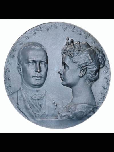 1901年荷兰女王威廉明娜结婚纪念银章