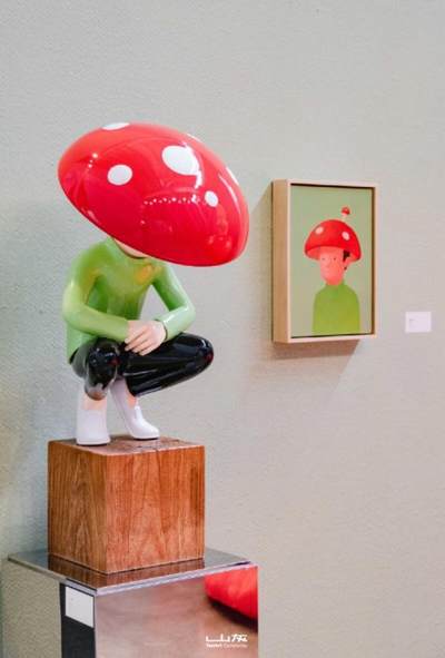 小摩时光·入神，蘑菇系列。宝丽石，烤漆 卢凌宽Like Lu