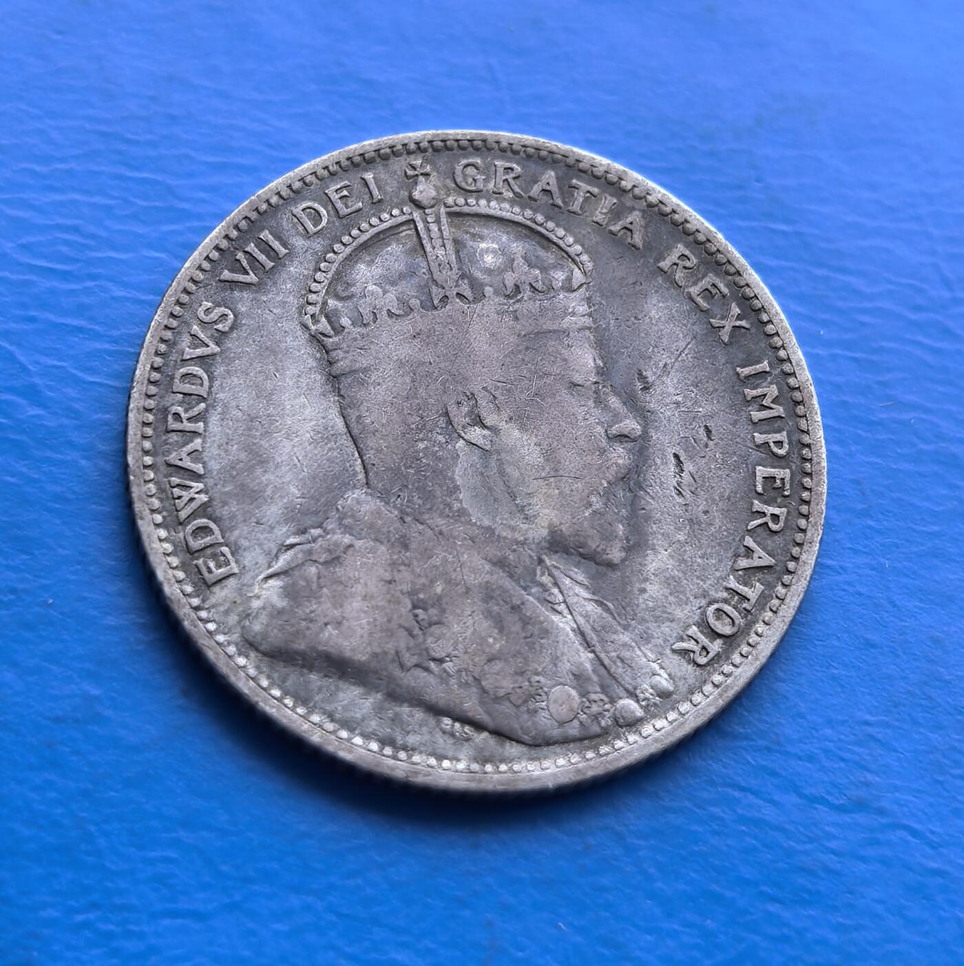 加拿大1910 年 25 分银币