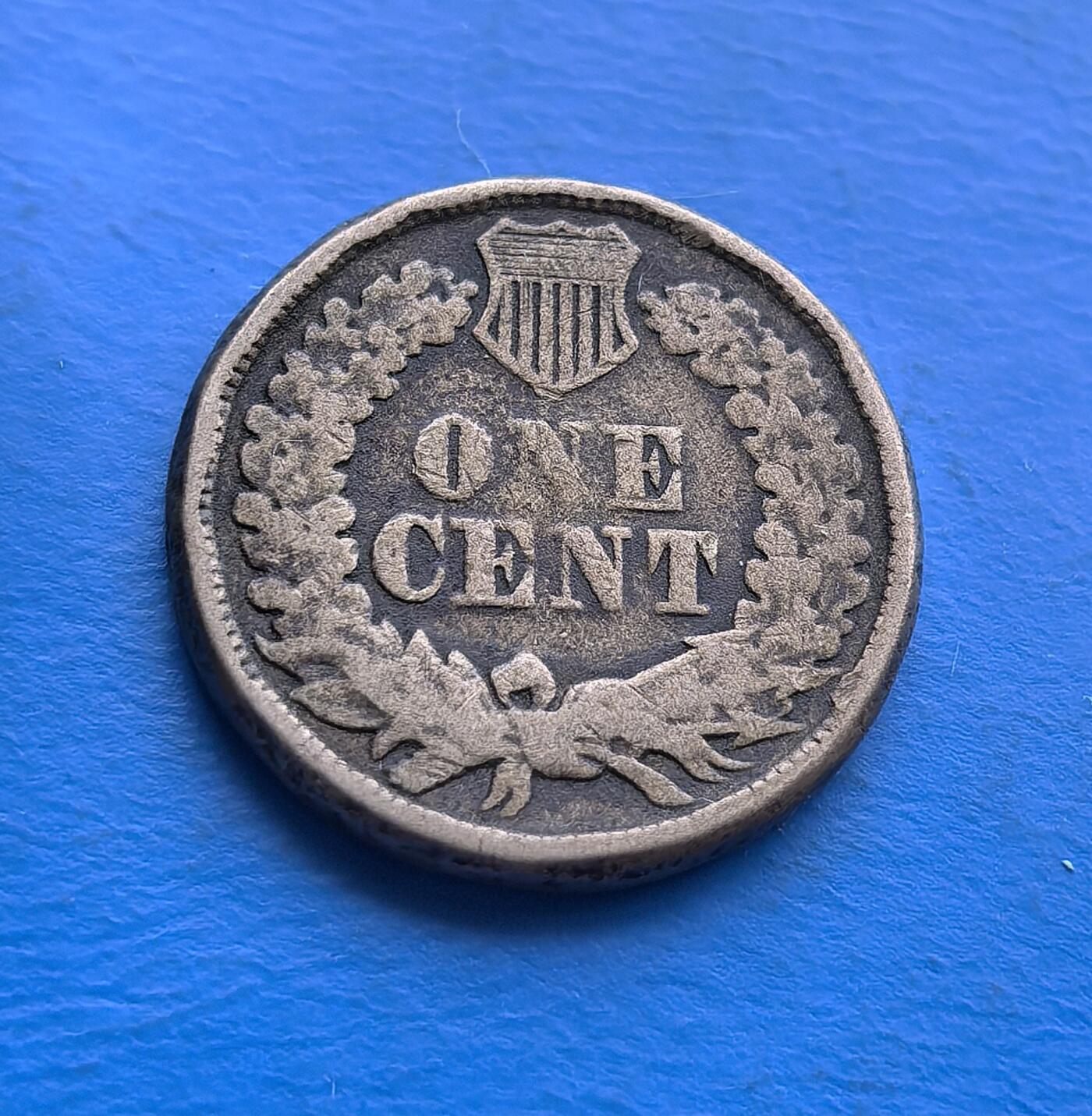 美国印第安人头像1863 年一美分