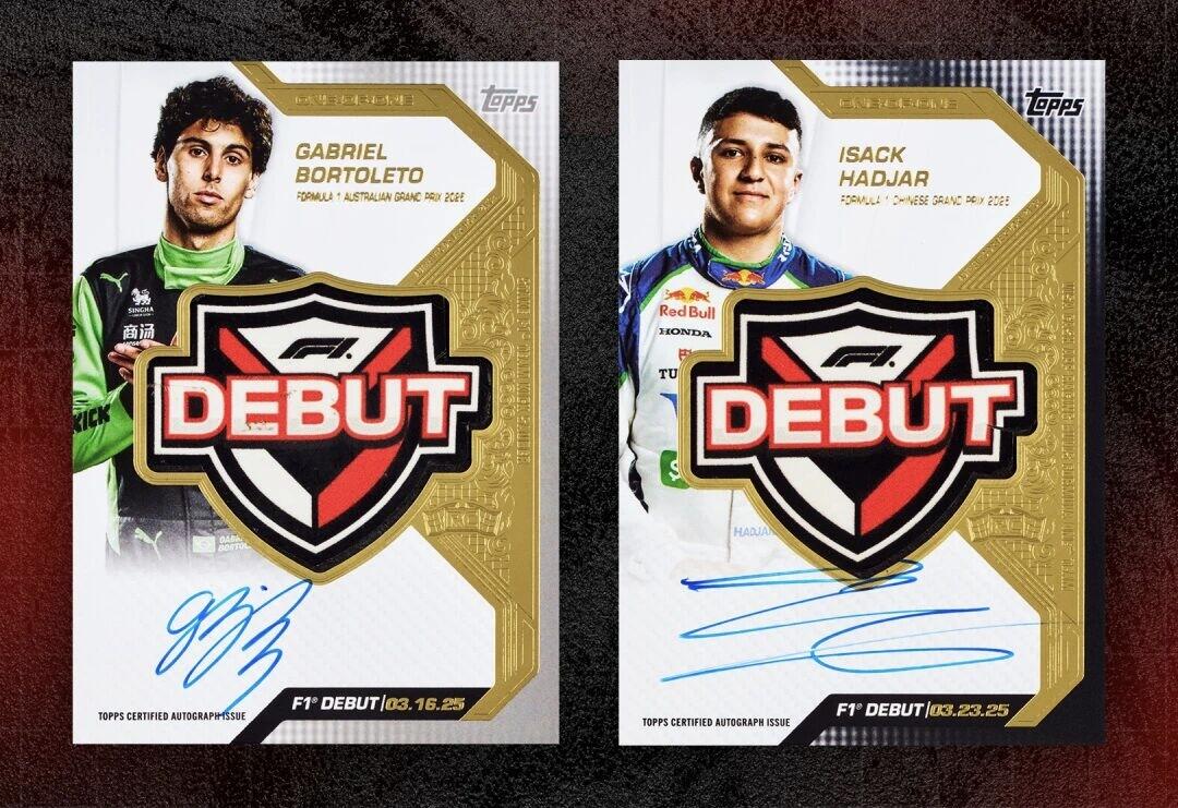 Topps曝光F1车手Debut首秀标志！