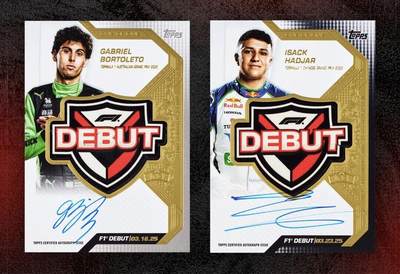 Topps曝光F1车手Debut首秀标志！