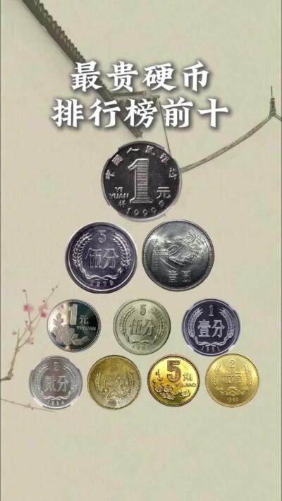 中国最贵的硬币排行榜前十名