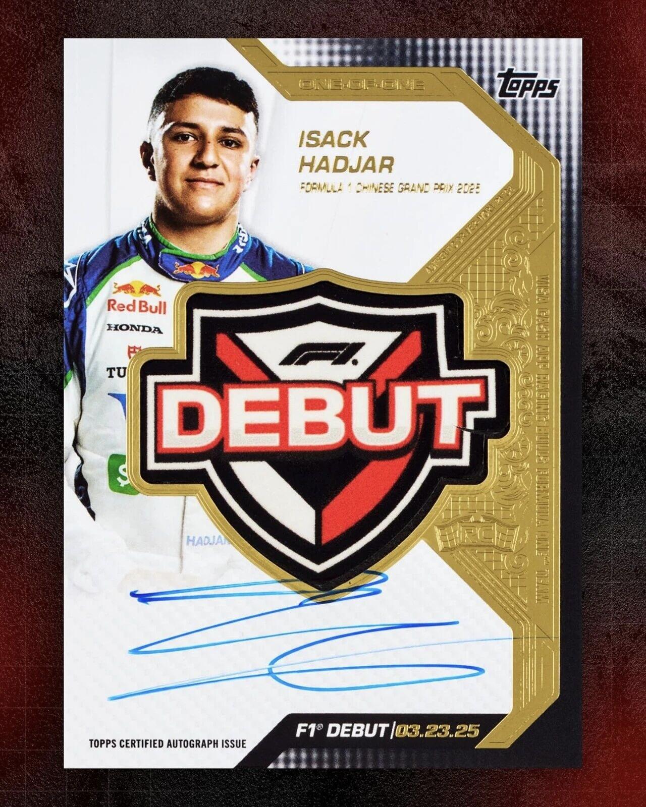 Topps曝光F1车手Debut首秀标志！