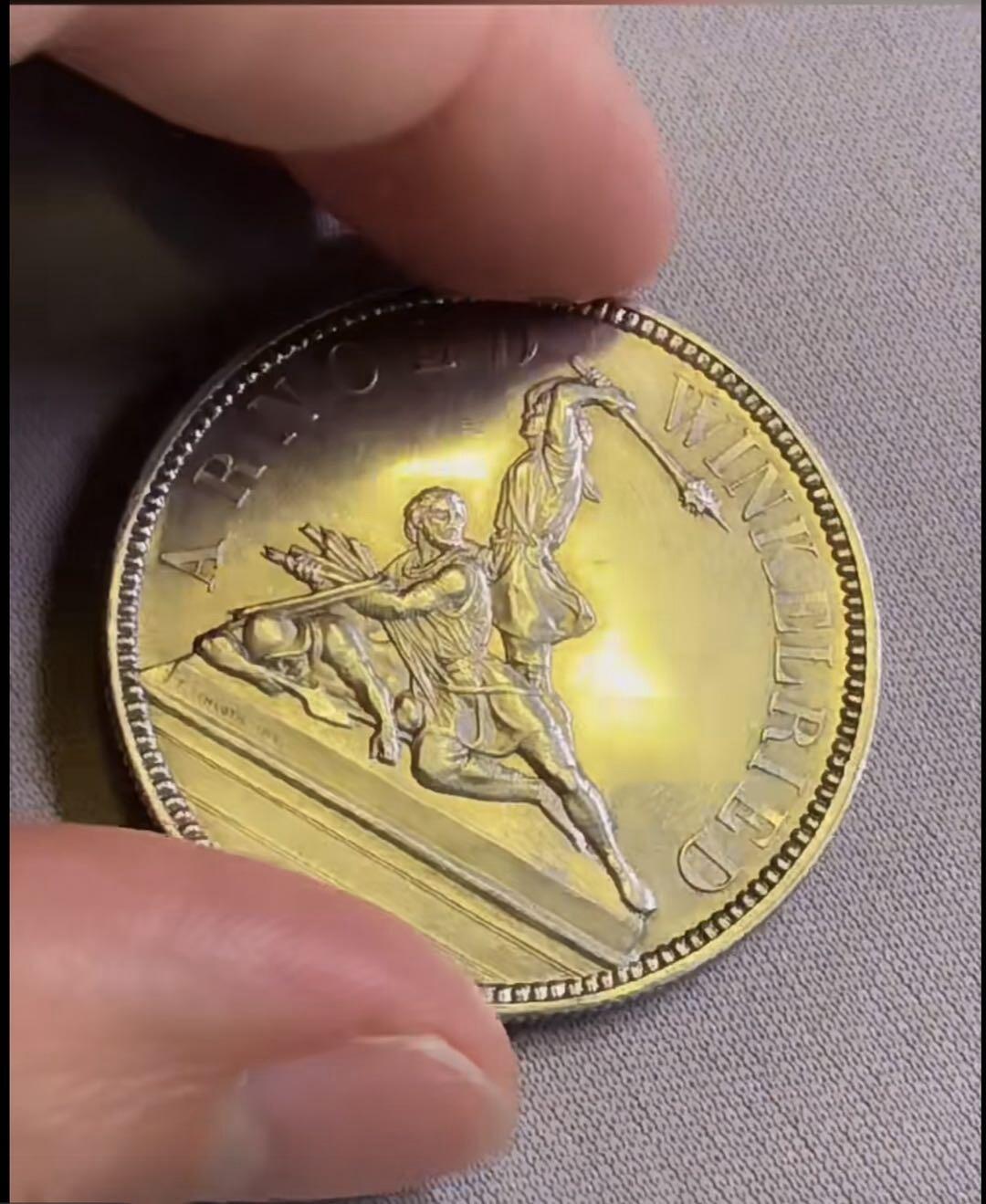 1861年瑞士射击节5法郎大银币