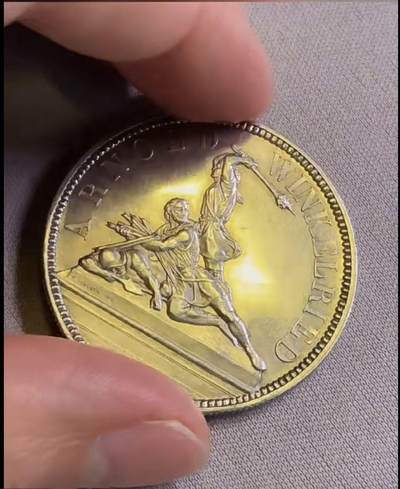 1861年瑞士射击节5法郎大银币