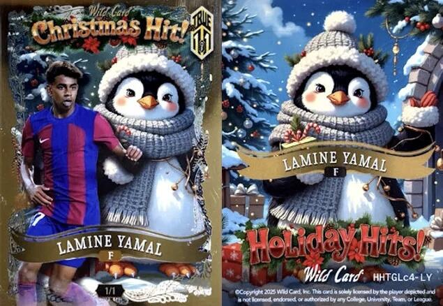 亚马尔搭档美少女？1/1开到手软的Wild Card 2025圣诞假日高级签字盒