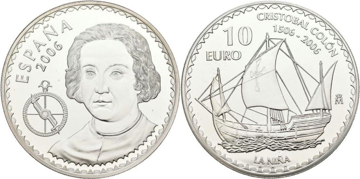西班牙2006年纪念哥伦布逝世500周年银币