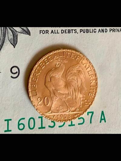 法国🇫🇷玛丽安娜20法郎金币