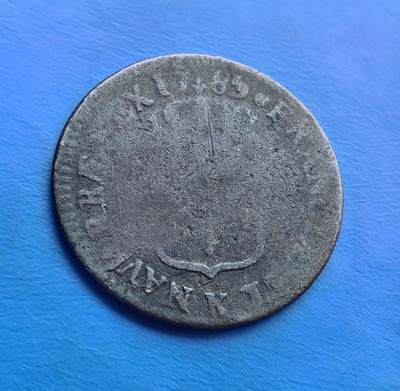 少见法国路易十六1785 年铜币