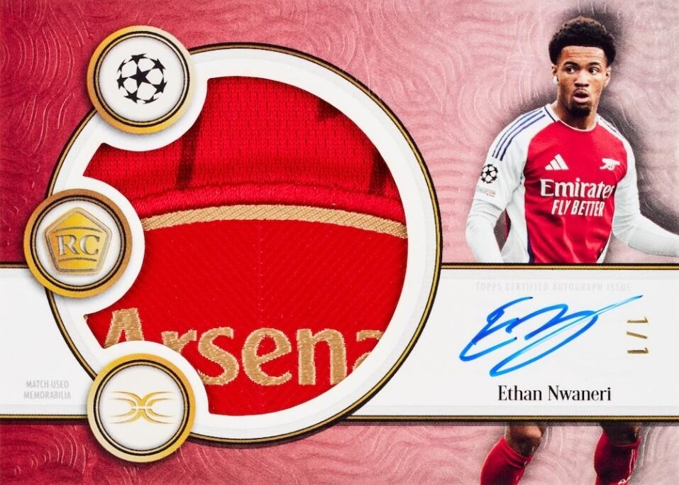 全是卡签的足球产品你见过吗？Topps Definitive至尊欧战系列豪气来袭！