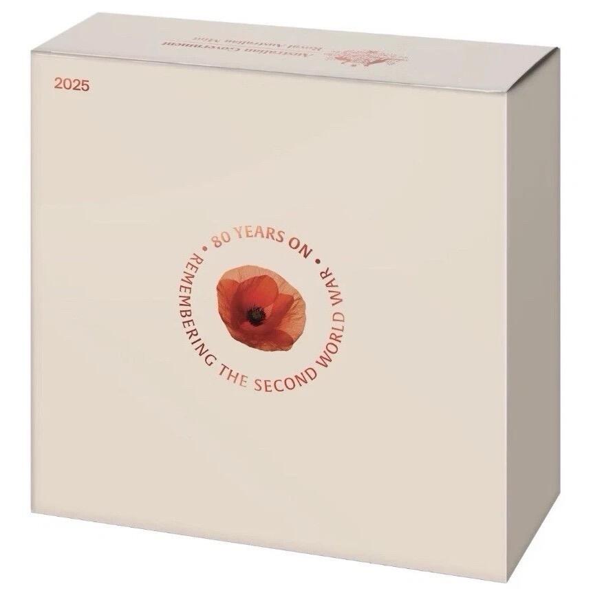 【外币新品】澳大利亚二战80周年红花币～