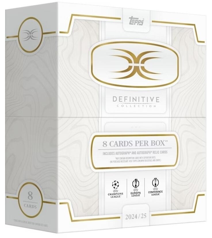 全是卡签的足球产品你见过吗？Topps Definitive至尊欧战系列豪气来袭！