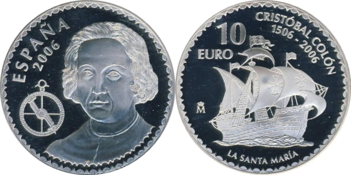 西班牙2006年纪念哥伦布逝世500周年银币