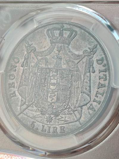 1812年意大利王国的拿破仑5里拉银币