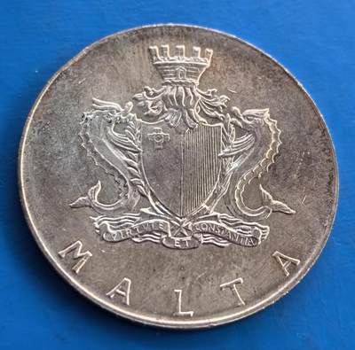 马耳他 1973 年2 里拉大银币