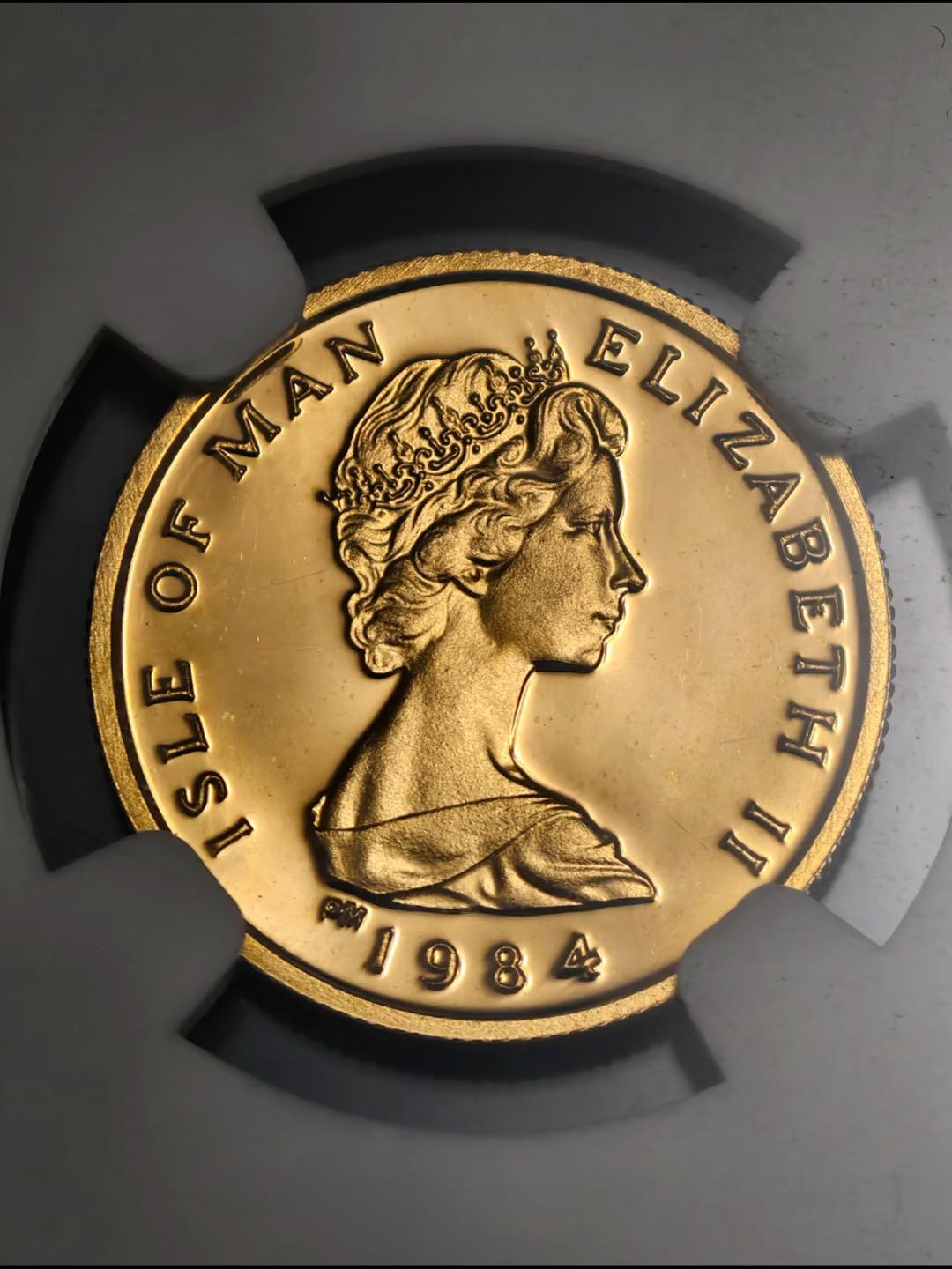 1984年马恩岛大天使屠龙金币