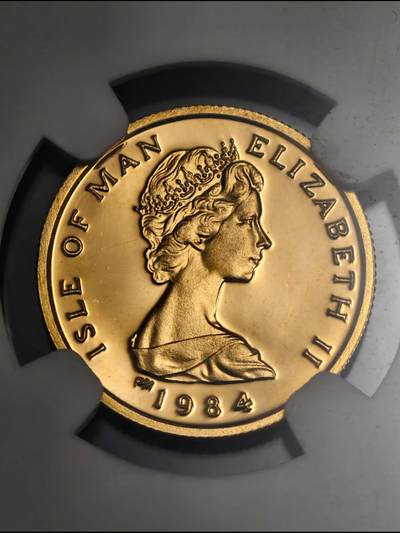 1984年马恩岛大天使屠龙金币