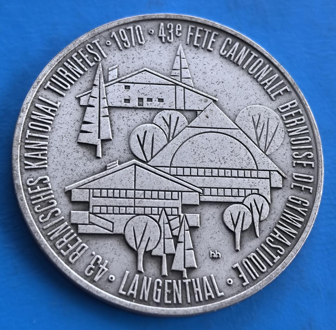 瑞士1970 年伯尔尼州体操节15克银章
