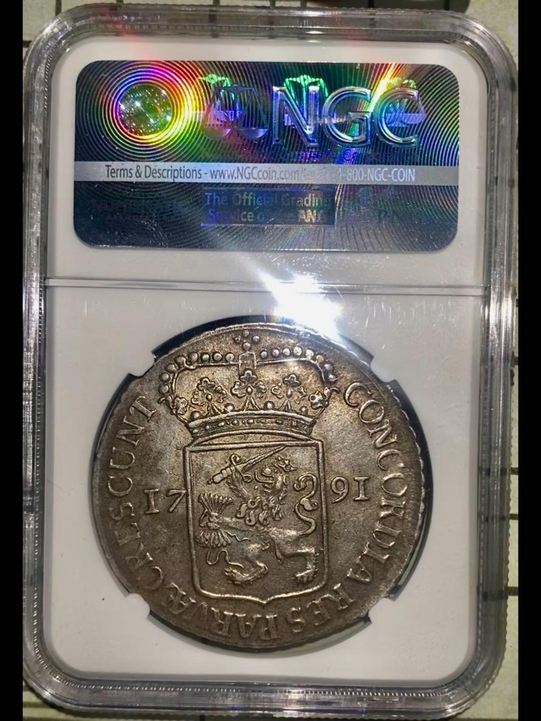 1791年荷兰西弗里西亚省一盾银币