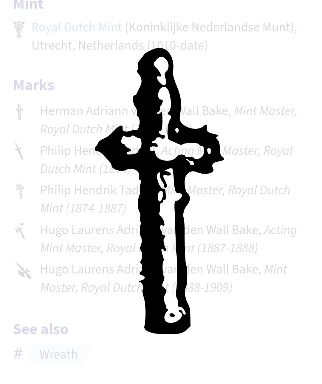 荷兰王国🇳🇱乌得勒支铸币局各时期标记释义第一部分(威廉一世国王––威廉明娜女王)