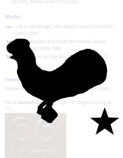 荷兰🇳🇱乌得勒支铸币局各时期硬币标记释义第二部分(朱丽安娜女王––威廉亚历山大国王)