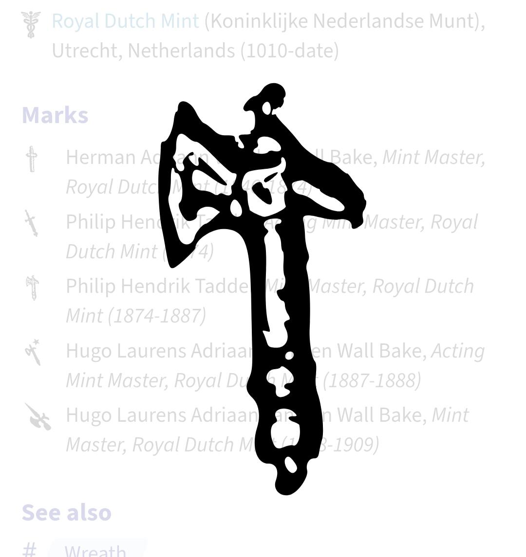 荷兰王国🇳🇱乌得勒支铸币局各时期标记释义第一部分(威廉一世国王––威廉明娜女王)