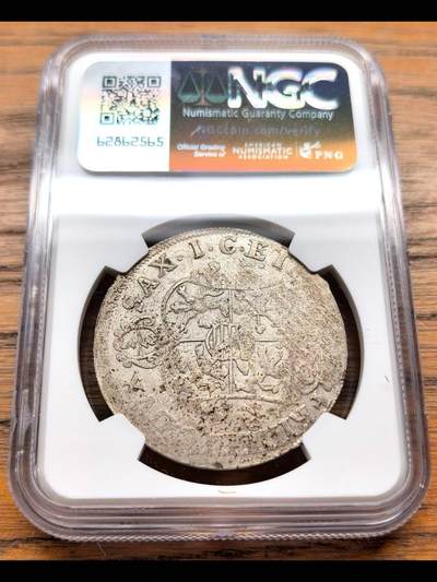 1679年德国萨克森-哥达2/3泰勒银币