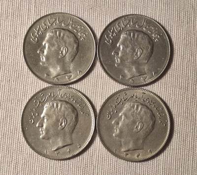 巴列维头像伊朗硬币