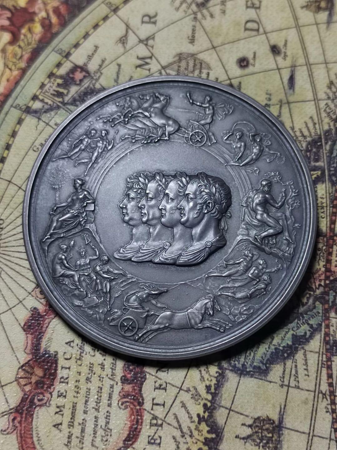 英国滑铁卢战役150周年纪念银章