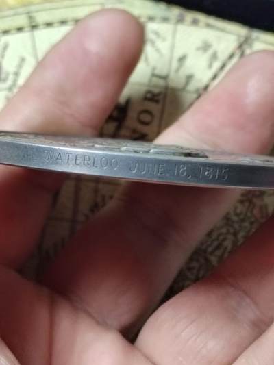 英国滑铁卢战役150周年纪念银章