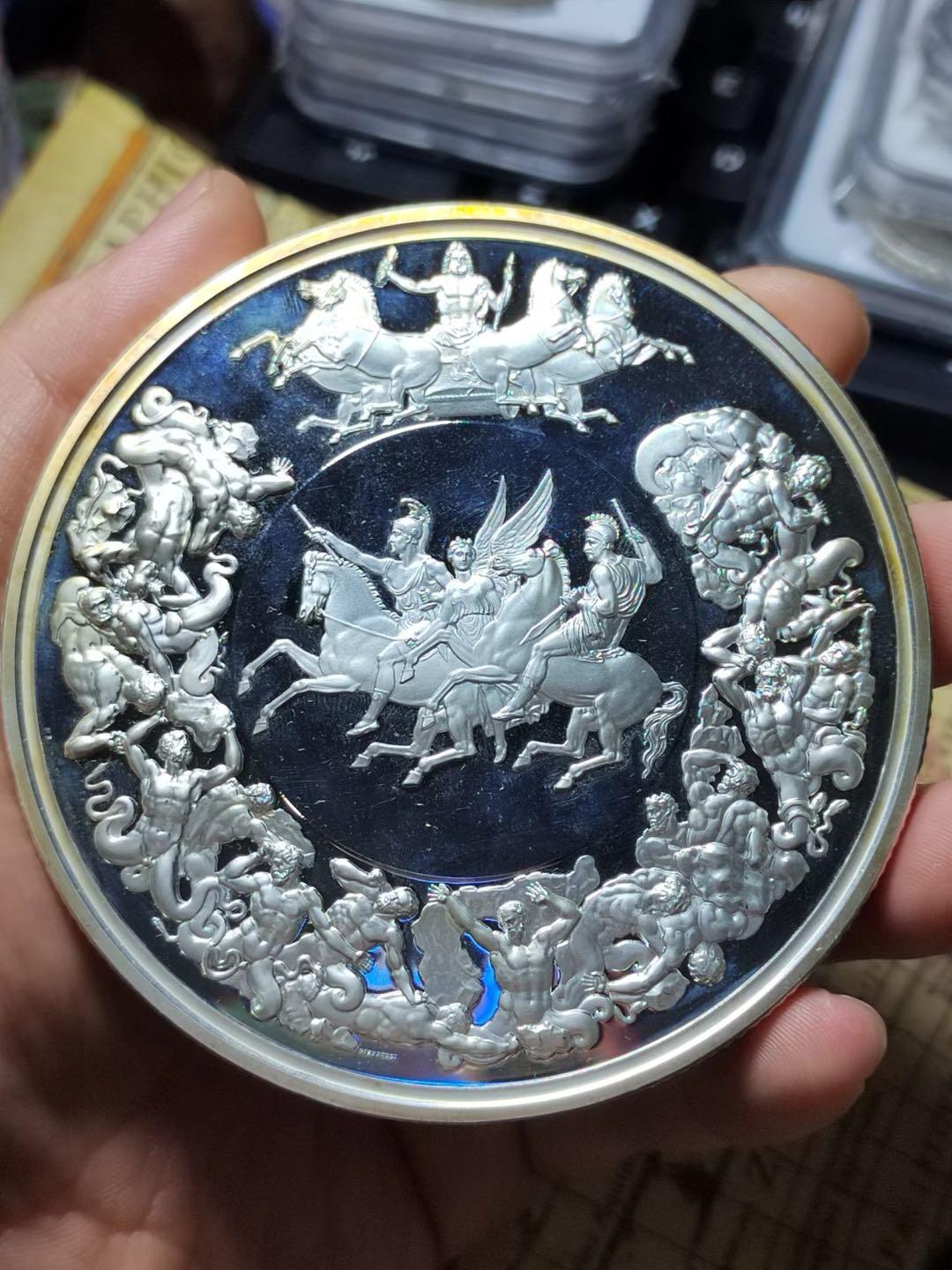 英国滑铁卢战役150周年纪念银章