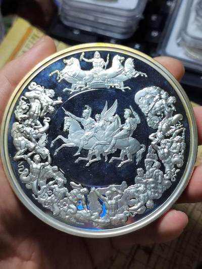 英国滑铁卢战役150周年纪念银章