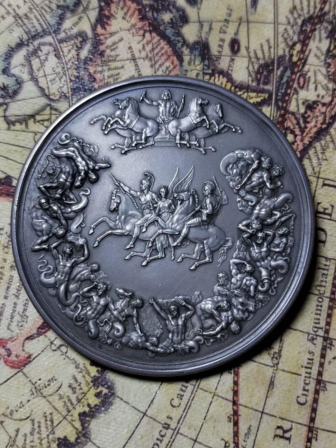 英国滑铁卢战役150周年纪念银章