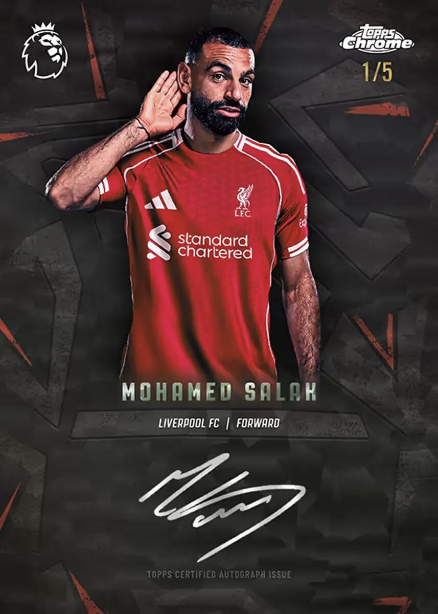 重磅来袭！25/26 Topps Chrome英超系列引爆收藏圈
 